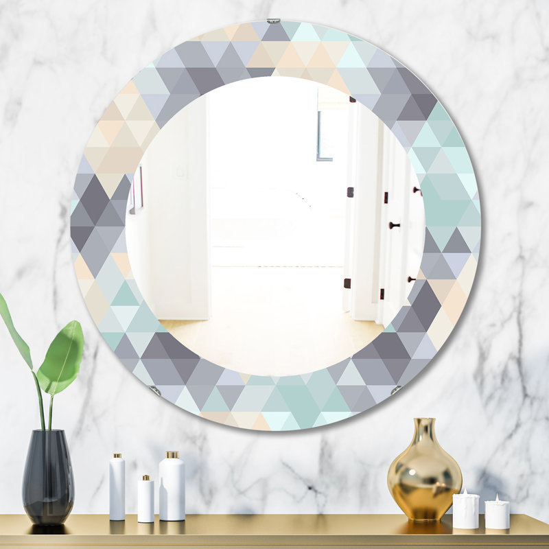 Triangulaire Colourfields 28 - Miroir moderne, H 31,5 po x l po