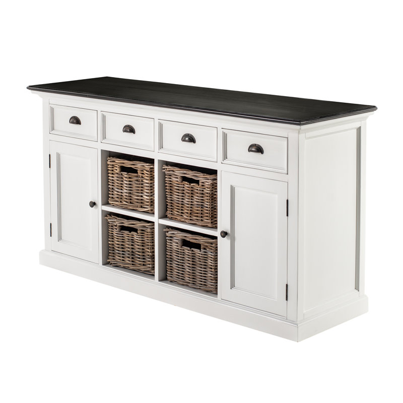 Guisborough 62.99'' Sideboard, White/Black