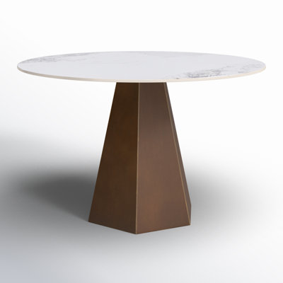 Acacia Round Solid Wood Dining Table