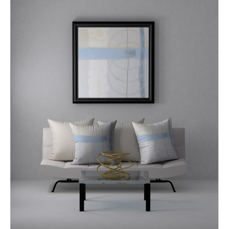 Abstract Throw Pillow, 24" H x 24" W