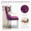 Chaises de salle à manger, chaise de salle à manger rembourrée haut de gamme avec anneau clouté-531111163-511006597-511006617