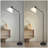 Floor Lamps For Living Room With Adjustable Arm, 74" Tall Lamp For Living Room Corner, Standing Lamp With White Plastic Shade, Bulb Not Included(black)