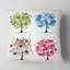 Ensemble d'arbres floraux - coussin imprimé floral-29882099-29882102