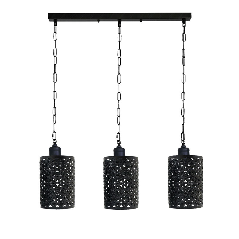Nayla 3 - Light Kitchen Island Pendant, Yes, Black, Black