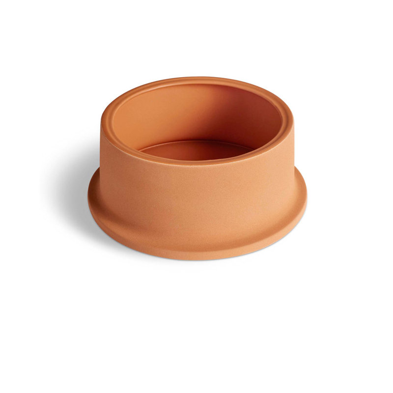 Flange Terracotta Decorative Bowl, Terracotta, 4" H x 10" W x 10" D
