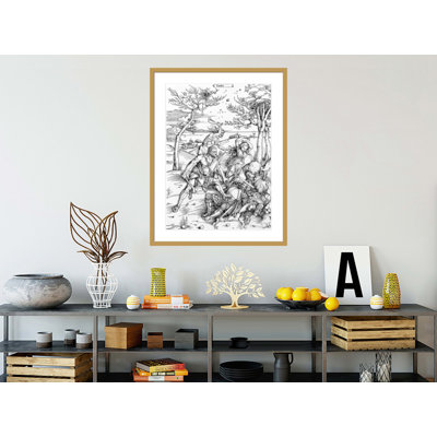 Hercules Killing the Molionides by Albrecht Dürer -Framed Giclee Print