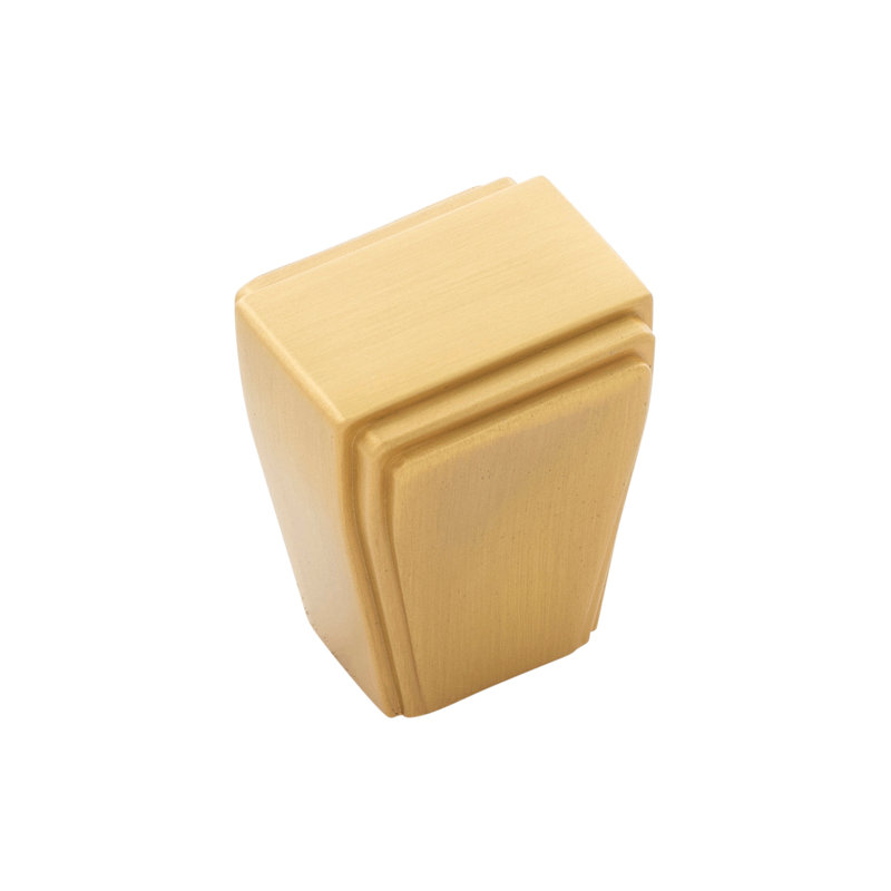 Bouton de la collection Belleclaire 1 po x 7/8 po, Laiton doré brossé