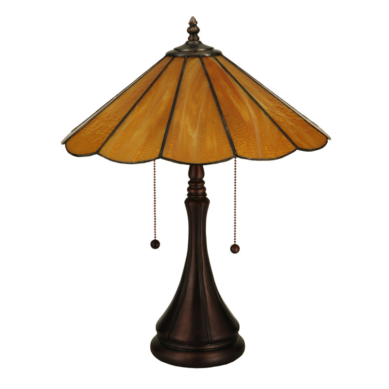 Panel Honey Amber 20.25" Table Lamp