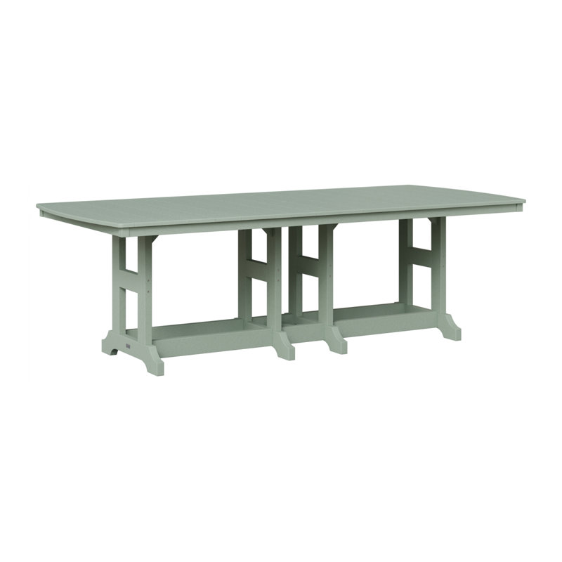 Table de bar rectangulaire Berlin Garden Garden Classic, H 35,5 po x l 96 po x P 44 po, Écume de mer, écume de mer