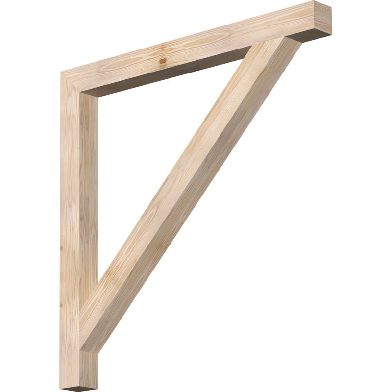 Support de bloc traditionnel, Douglas (lisse), H 42 po x l 4 po x P 42 po