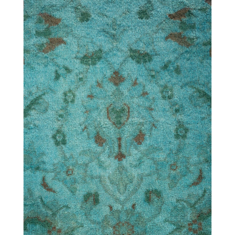 Tapis bleu noué à la main Weirsky - One-of-a-Kind Weirsky