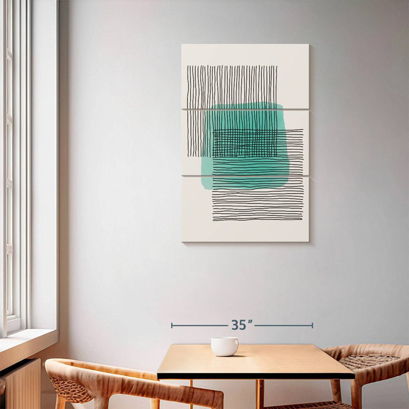 Avery Lines On Square, H 57 po x l 36 po