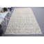 Grand tapis turc vintage beige pour chambre à coucher, finement fabriqué en laine antique