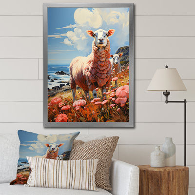 «Philip Coastston Pink Lamb» sur toile