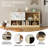 Montessori Shelf 5-section With Blackboard 23.6" H X 43.6" W Bookcase