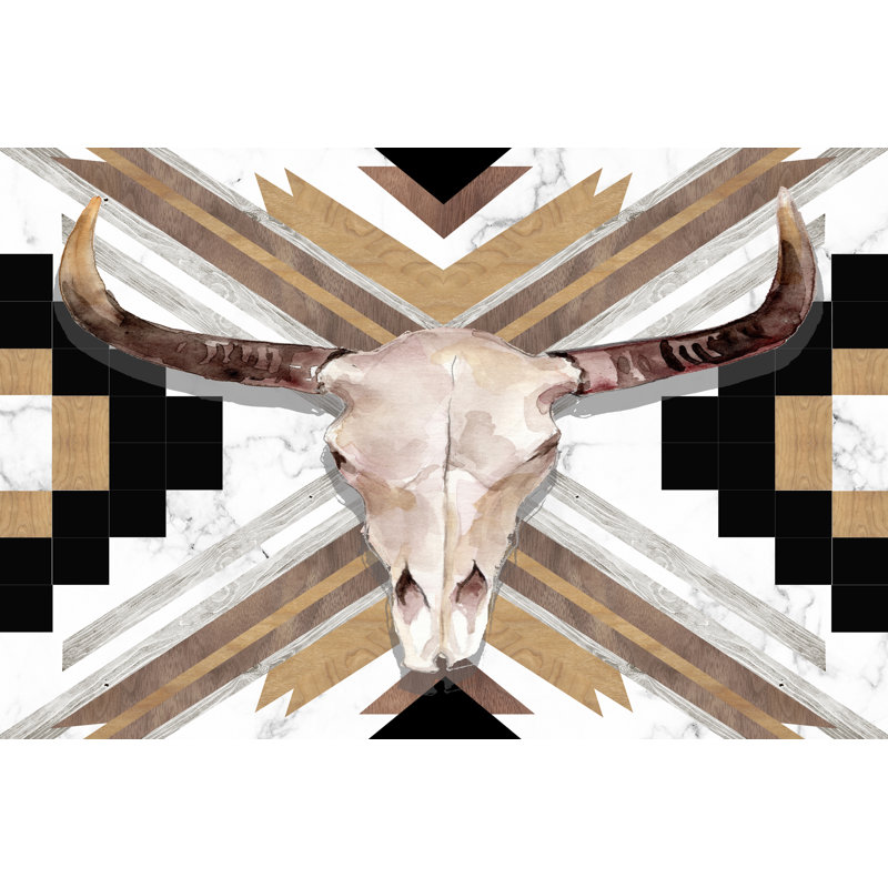 Santa Fe Skulls VI by Jennifer Paxton Parker - Painting Print, 81 cm H x 122 cm W, Wrapped Canvas