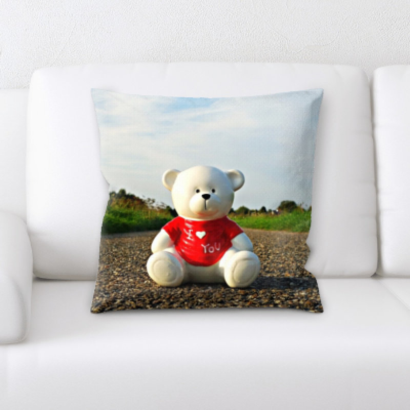 Microsuede Reversible Throw Pillow