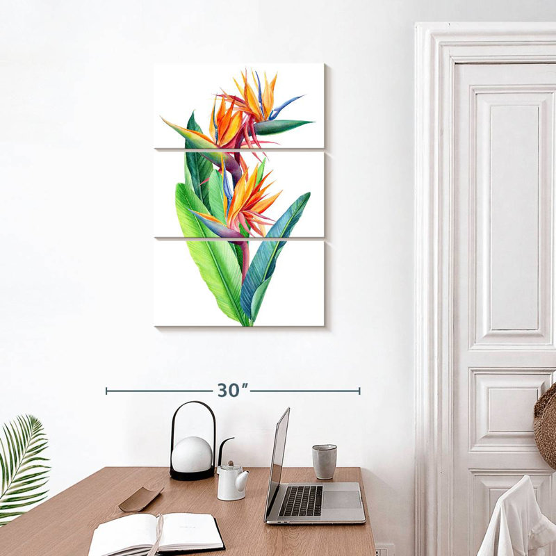 Harnek, oiseaux du paradis, H 32 po x l 20 po