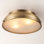 2 Light Glass Flush Mount