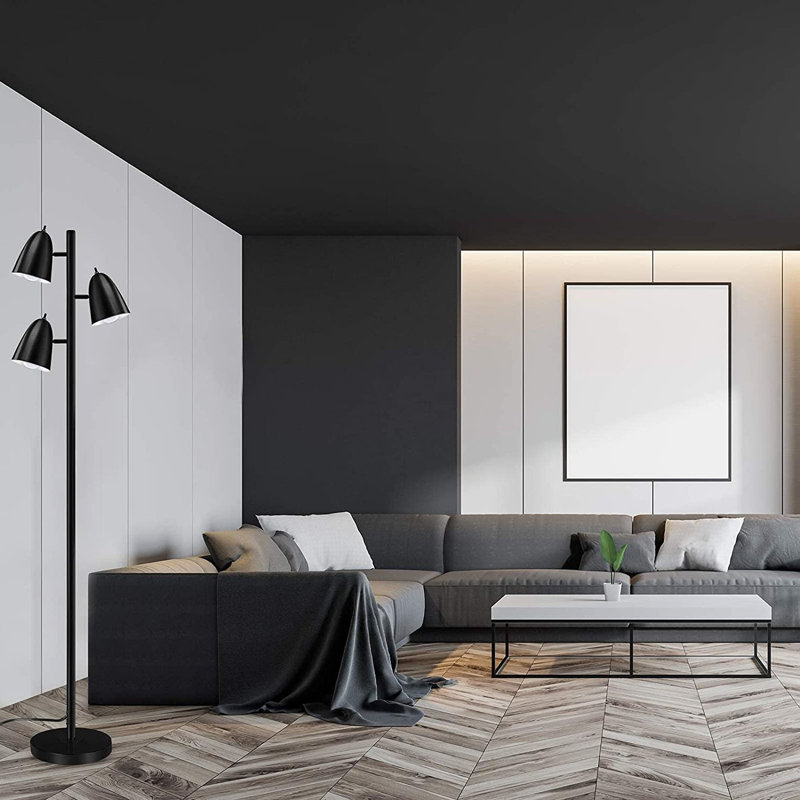 64'' Black Tree Floor Lamp