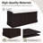 Linen Blend Upholstered Storage Bench-1202489368