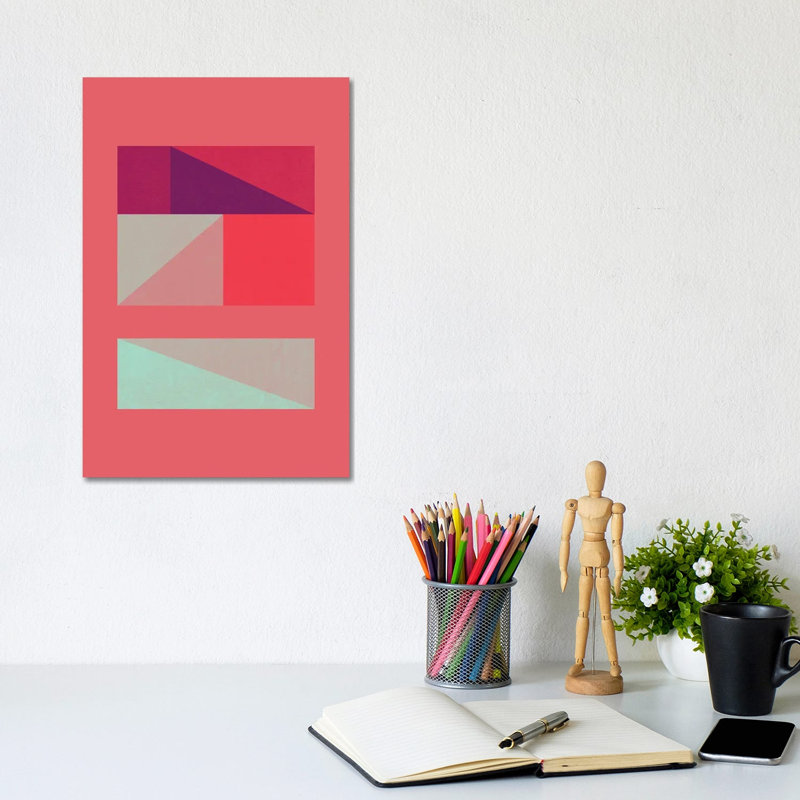 Triptych III by Susana Paz - Wrapped Canvas Print, 20.32 cm H x 30.48 cm W
