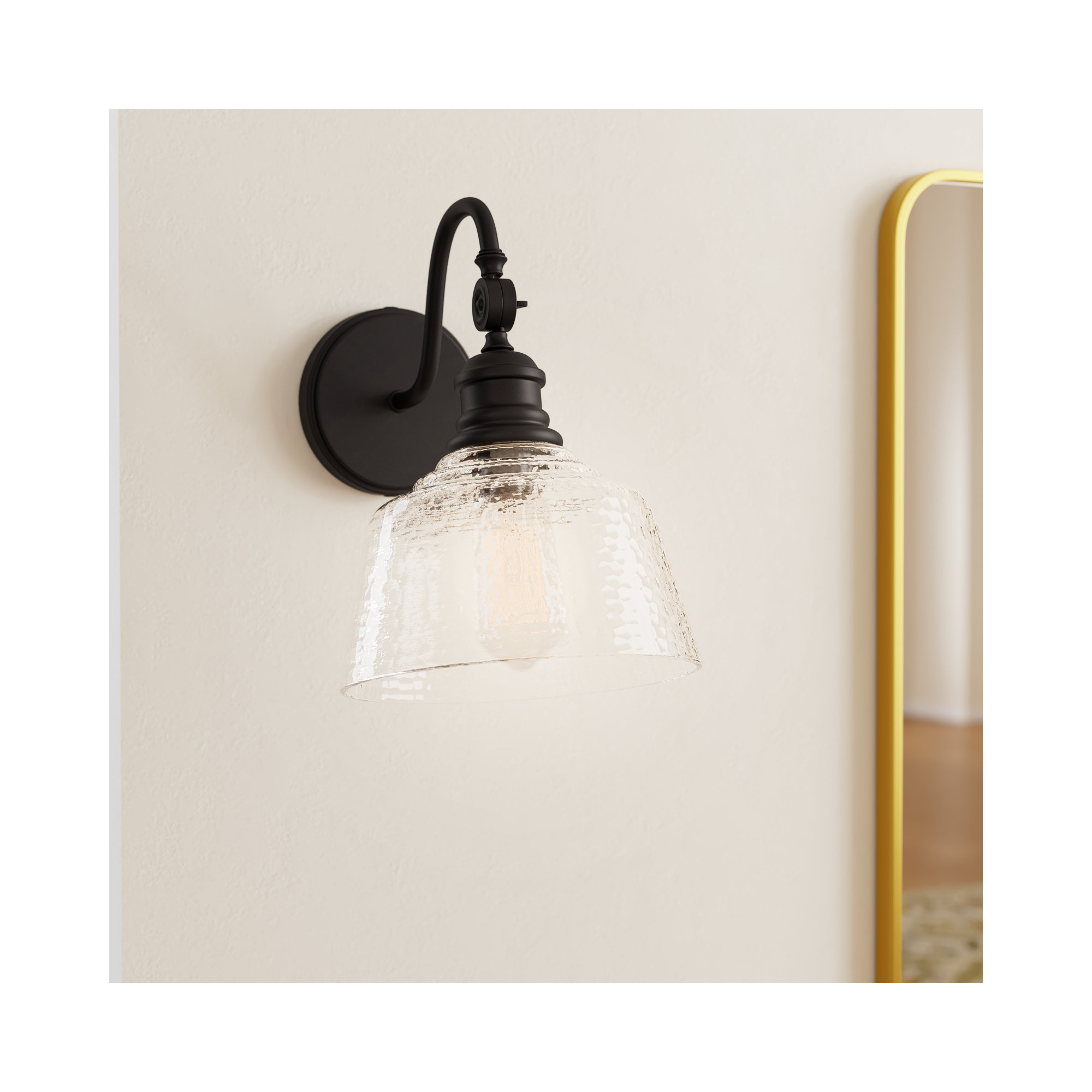 Lindholm 1-Light Dimmable Armed Sconce , Oil Rubbed Bronze