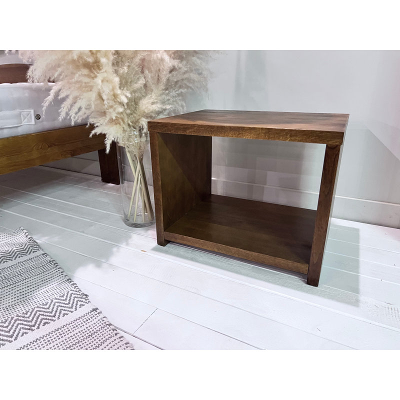 Bedside Cabinet Table For Bedroom - Elegant Stylish Classic Wooden Bedside Shelf Unit (B1), Alder