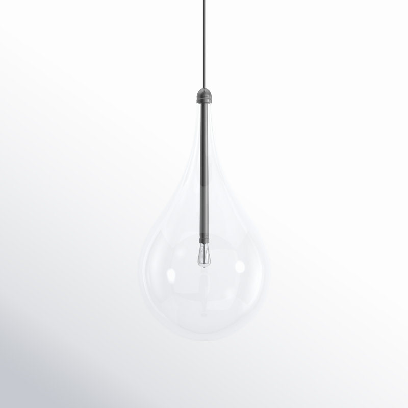 Deva Single Light Glass Dimmable Pendant