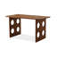 Bureaux rectangulaires bruns en bois massif-108352956