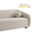 Canapé en chenille en tissu 85 po Holland-111681132