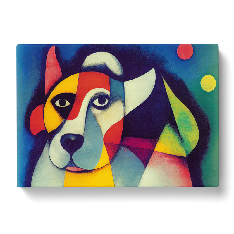 Dog In Abstract - Wrapped Canvas, 35cm H x 50cm W x 3cm D