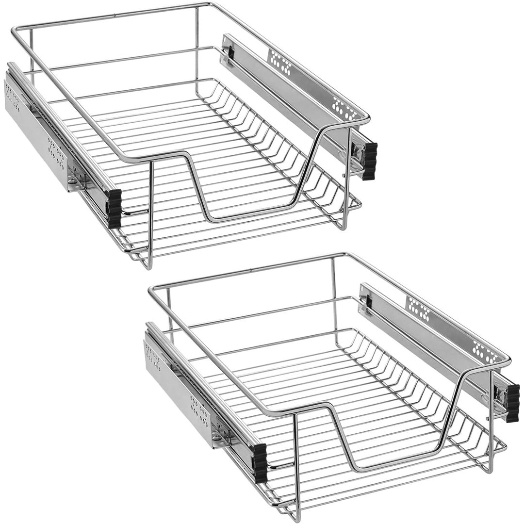 Küchenschublade 50cm Teleskopschublade Schlafzimmerschublade 2 Stück