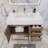 Glasgow 35.5'' Single Bathroom Vanity with Acrylic Top-1152167218-1152167217