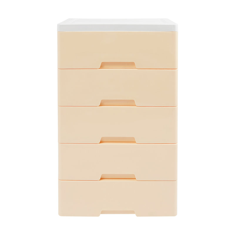 5 Drawer Storage Dresser Chest, Yellow