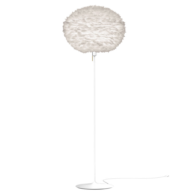 Lampe sur pied 71 po Eos, blanc, blanc