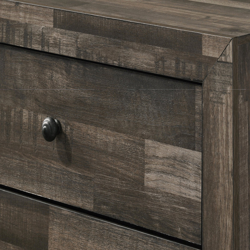 Commode de rangement à 6 tiroirs 1 pièce Rustic, Brun