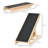 Tucker Murphy Pet™ Dog Ramp For Bed Couch, Foldable Pet Ramp Height Adjustable 4 Levels From 14.75" To 24.5" For Cats And Small Dogs With Non-Slip Carpeted Surface, Natural