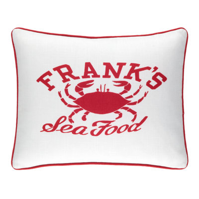 Franks Seafood Lumbar Indoor/Outdoor Pillow Cover