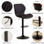 Tabouret de bar pivotant à hauteur réglable-117246449