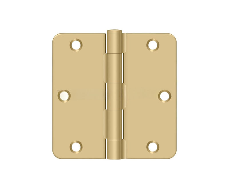 Steel Hinge, Brushed Brass