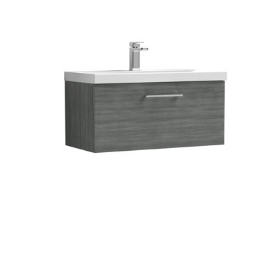 Arno 810mm Single Bathroom Vanity with Integrated Vitreous China Basin