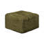 Canapé d'angle modulaire 6 pièces pour salon, couleur vert olive, rembourrage en fausse fourrure et mousse haute densité compressée, fauteuils sans accoudoirs, pouf