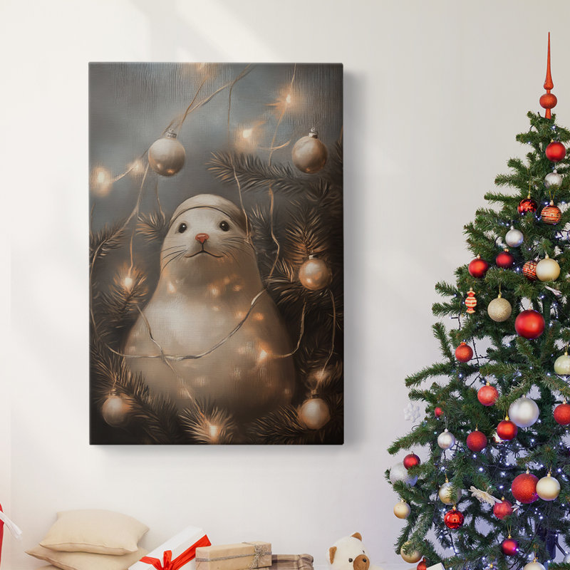 Art des Fêtes de Noël - Toile tendue avec châssis - Série 2-CXLIV, H 60 po x l 40 po