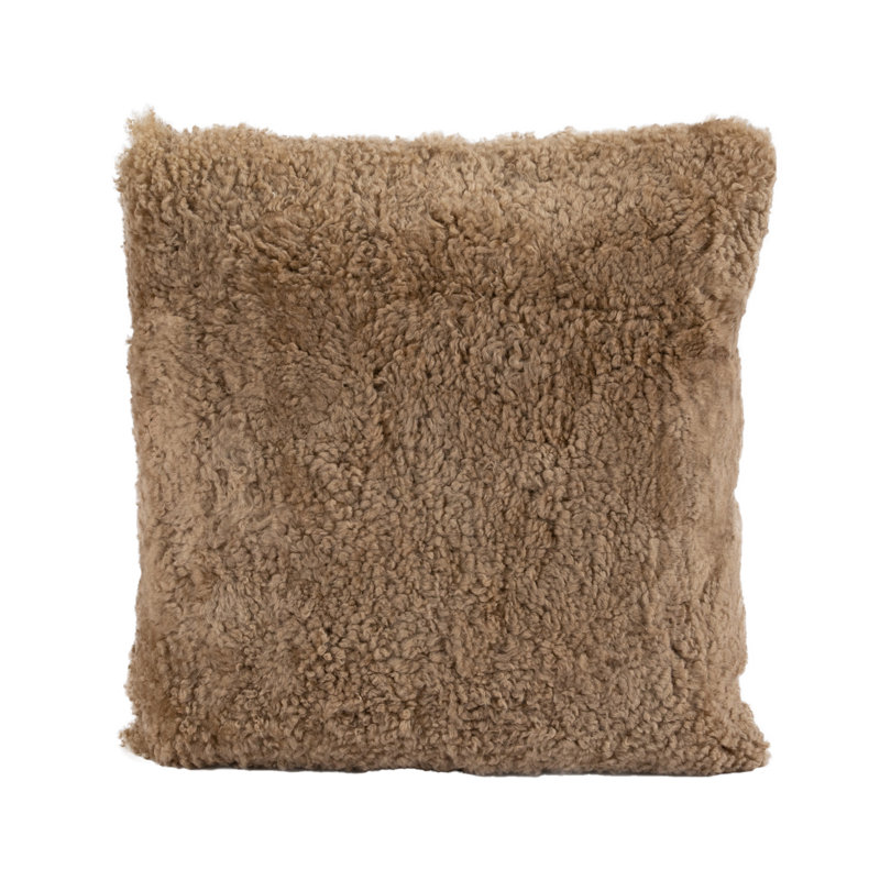 Coussin carrée en fibre de mouton fibre par Auskin SW BUTTERSCOTCH, Butterscotch