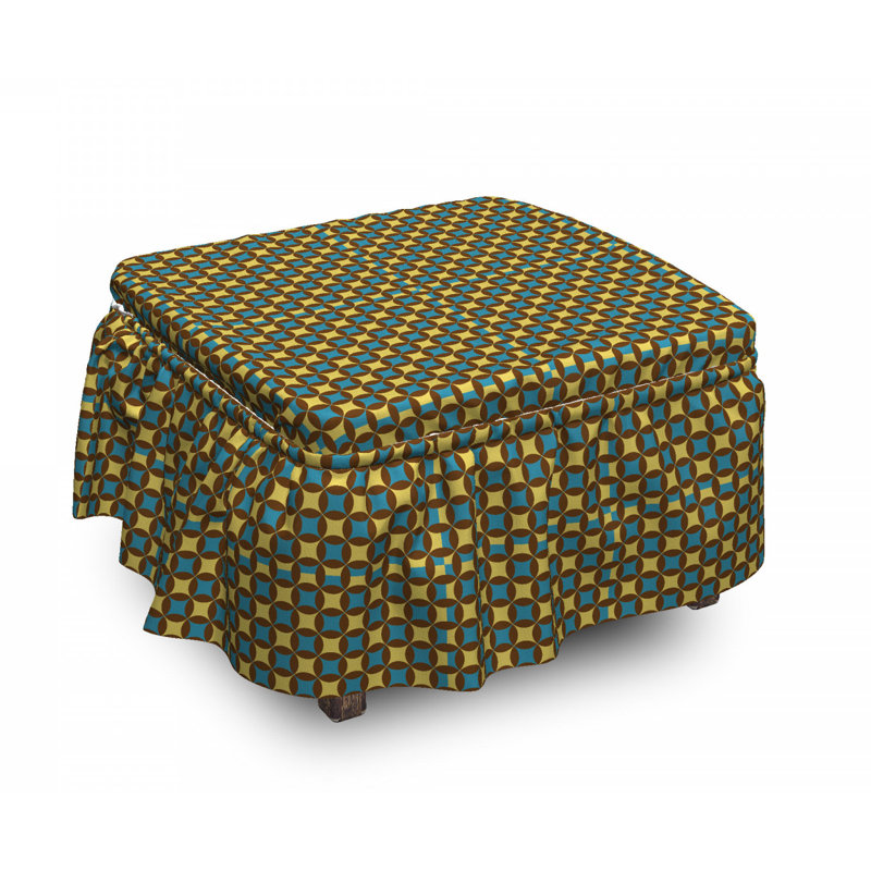 Housse pour mosaïque géométrique repose-pieds