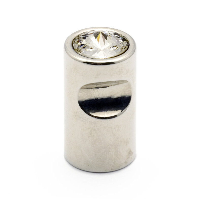 Poignée cylindrique en cristal Swarovski de 5/8 po de diamètre, Transparent