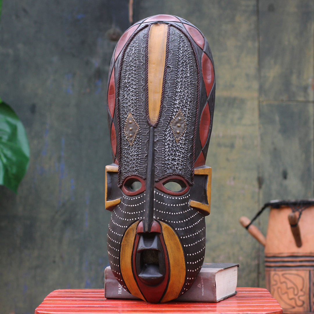 Hetty Handmade Traditional Abstract Wall Decor on Wood World Menagerie