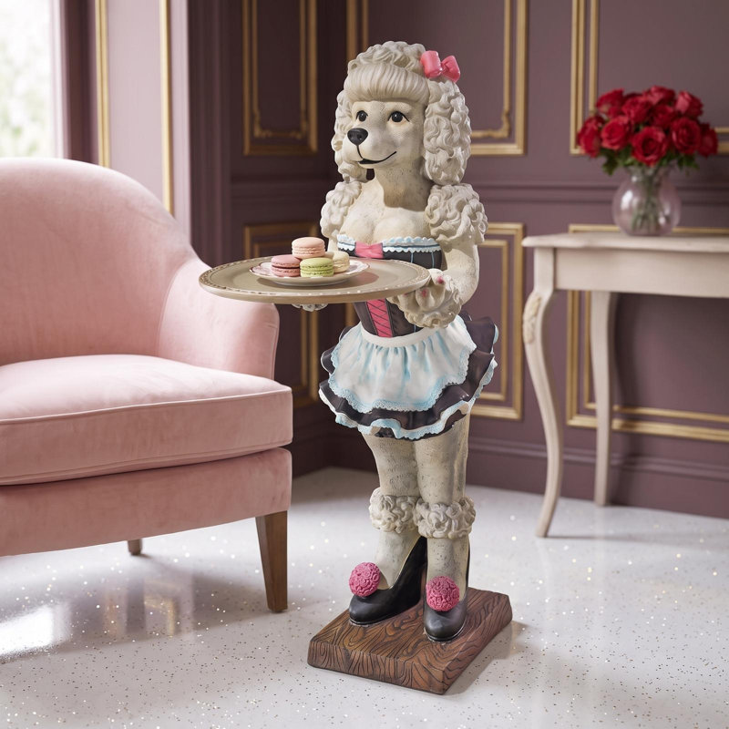Coco, the Parisian Poodle Handmade and Hand Finishing Resin Statue Decorative Object