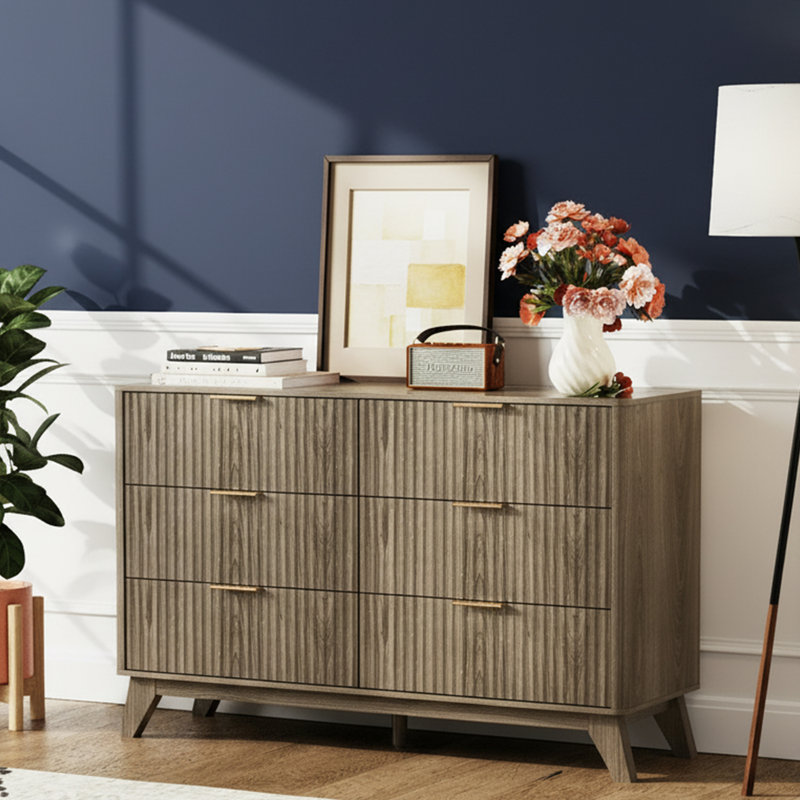 Commode à 47 tiroirs 47 po, Chêne gris